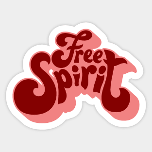 Free Spirt - RED VERSION Sticker